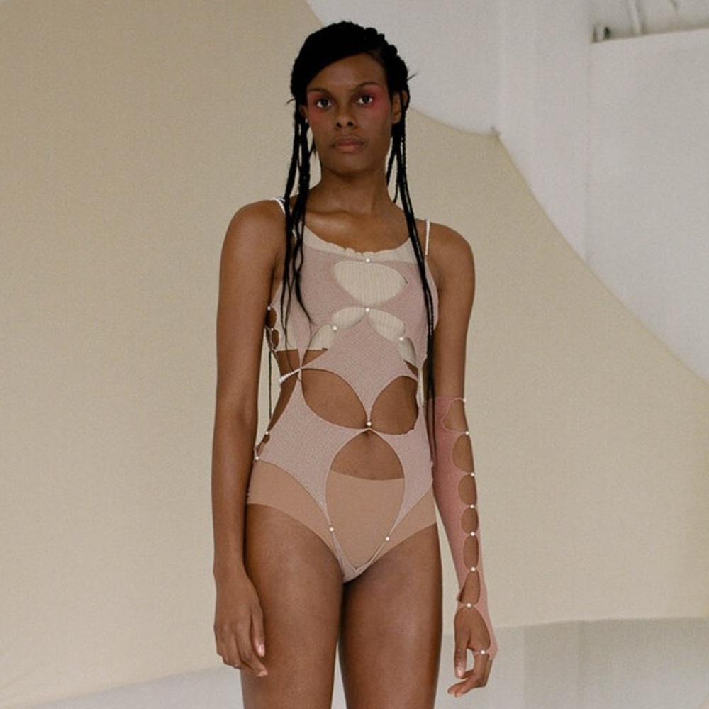 Rui Bodysuit in Dusty Rose